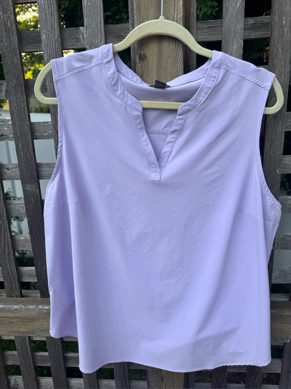 Eddie Bauer Sleeveless Lavender Shell top, XL